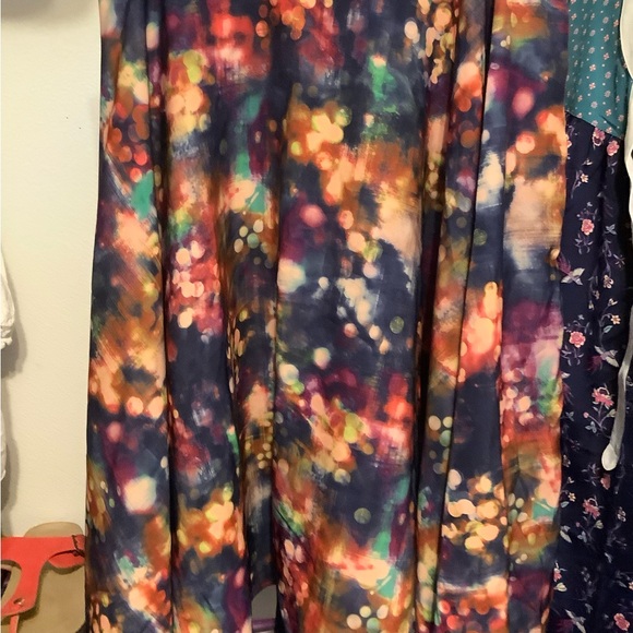 Modcloth Dresses & Skirts - Modcloth Watercolor Abstract A-Line Swing Skirt